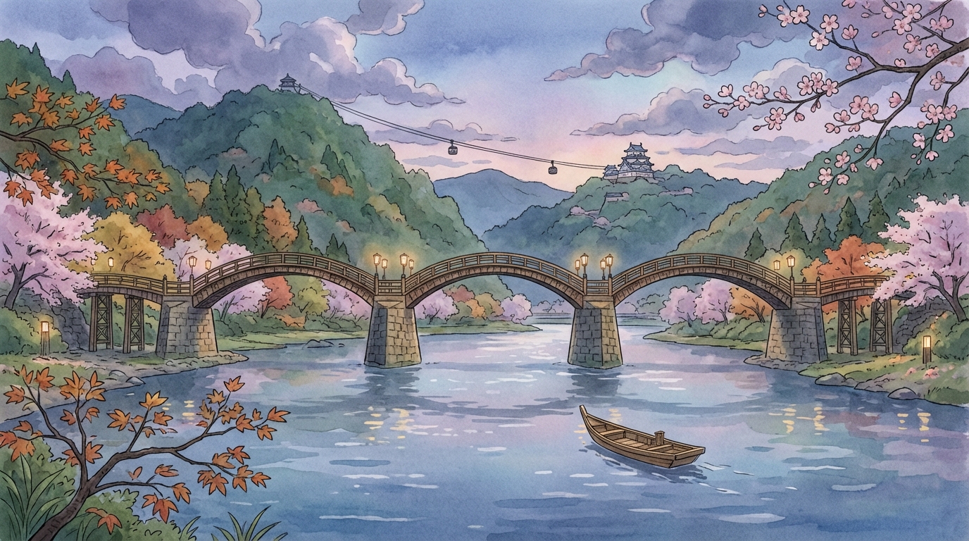 สะพานคินไตเคียว (Kintaikyo) จ.ยามากุจิ: วิธีไป จุดถ่ายรูปสวย และไฮไลต์ที่ห้ามพลาด